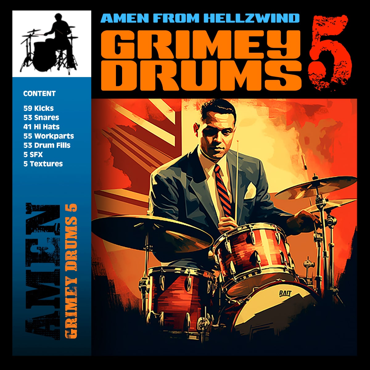 دانلود درام کیت / Boom Bap Labs Amen Grimey Drums 5