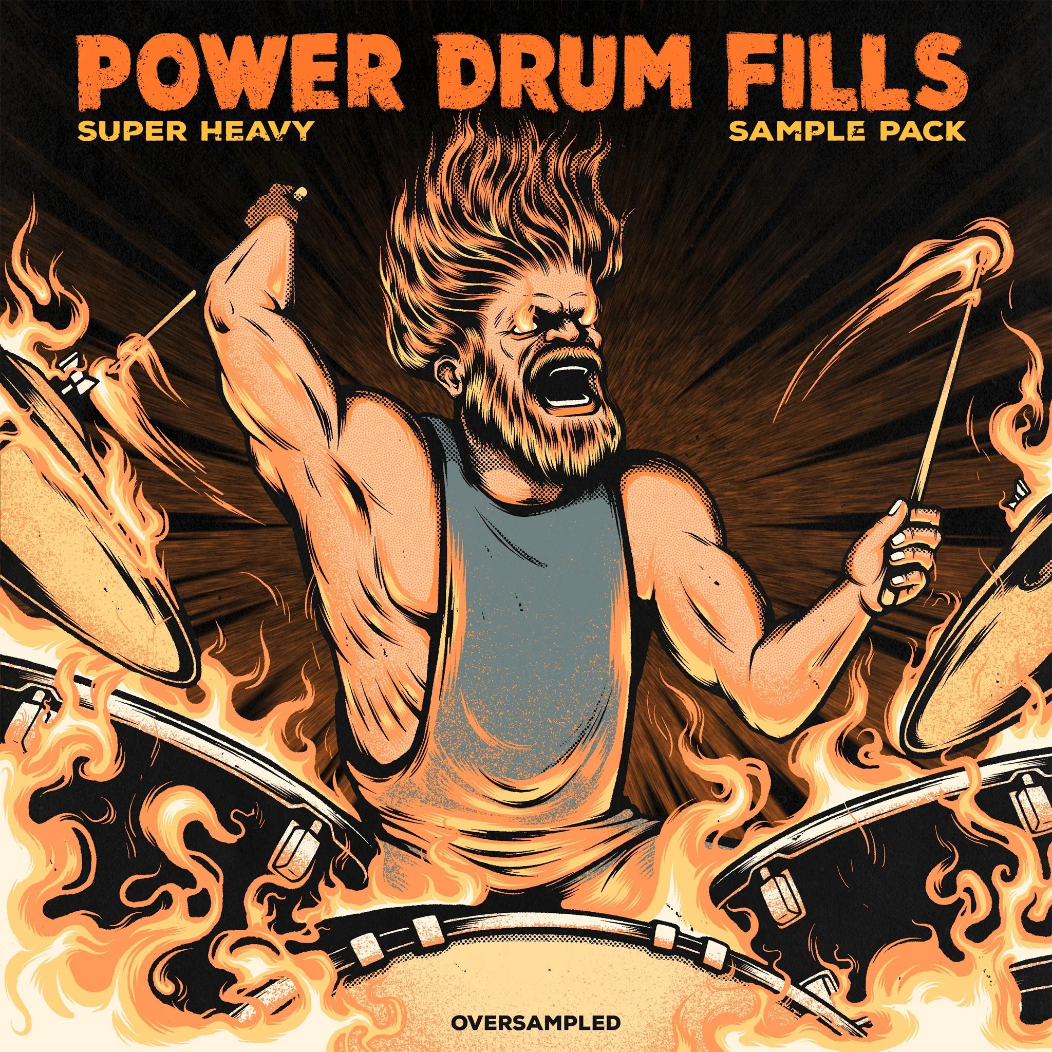 دانلود مجموعه پاساژ درام Oversampled Super Heavy Power Drum Fills